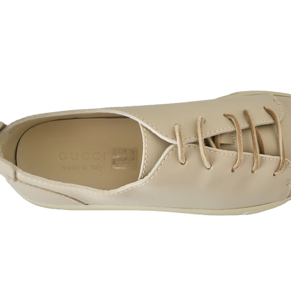 NIB GUCCI LEATHER  MENS LOW TOP SNEAKERS - Picture 6 of 7